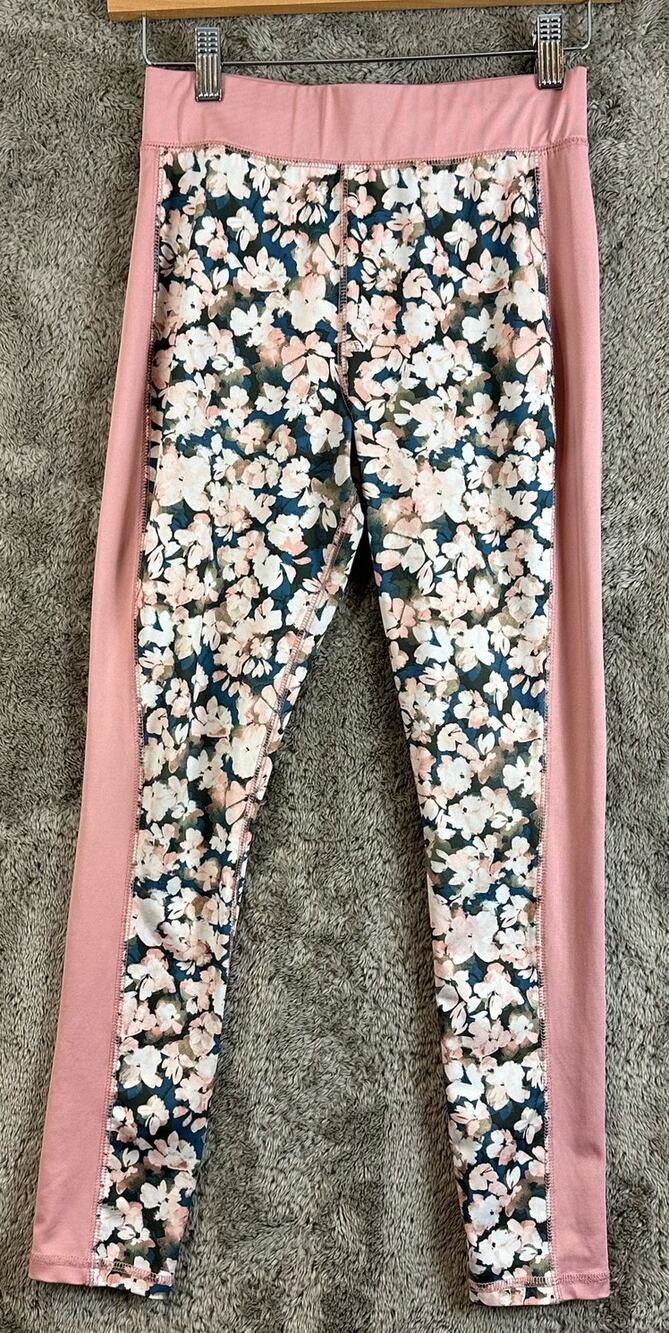 OshKosh B'gosh Pink Floral Leggings Girl's Activewear Pull-On Pants 14
